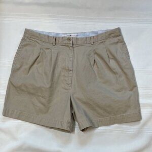 $5 ADD ON with $15+ Bundle Tommy Hilfiger Shorts Pleated Khaki Sz 12 EUC Vintage